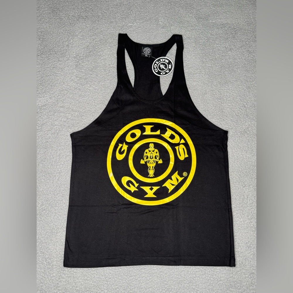 Golds Gym Men’s XL Training Workout Muscle Vest Sleeveless Tank Shirt